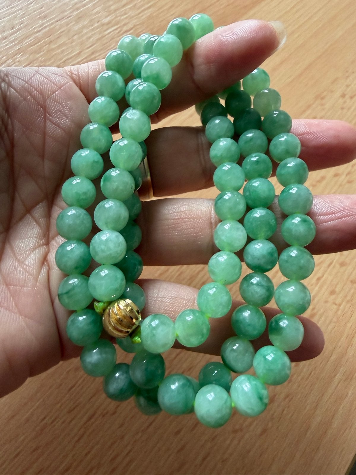 Authentieke Myanmar Jade Armband met Certificaat 7mm+, Overige materialen, Nieuw, Ophalen of Verzenden, Met edelsteen