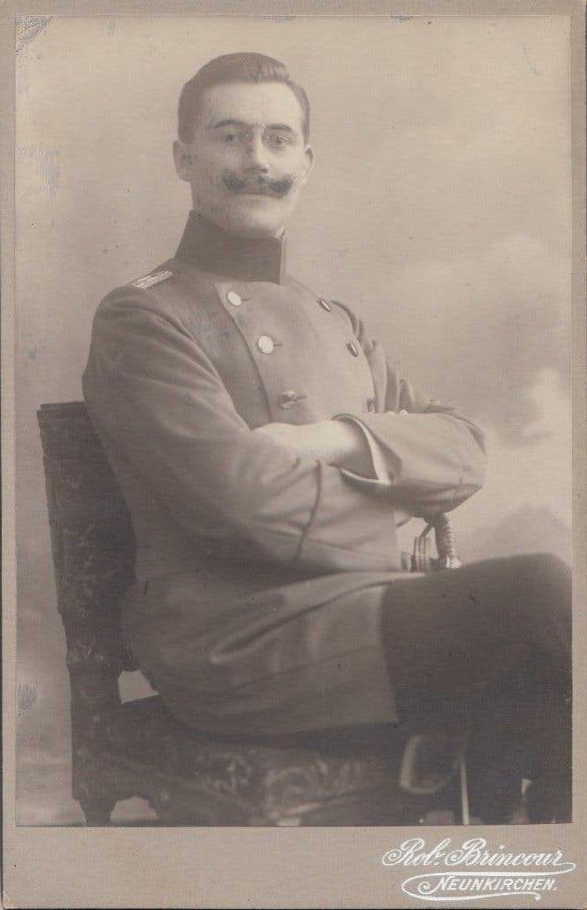 Kabinetkaart Duitsland zeer redelijke staat. Militair, Verzamelen, Gebruikt, Foto, Voor 1940, Buitenland