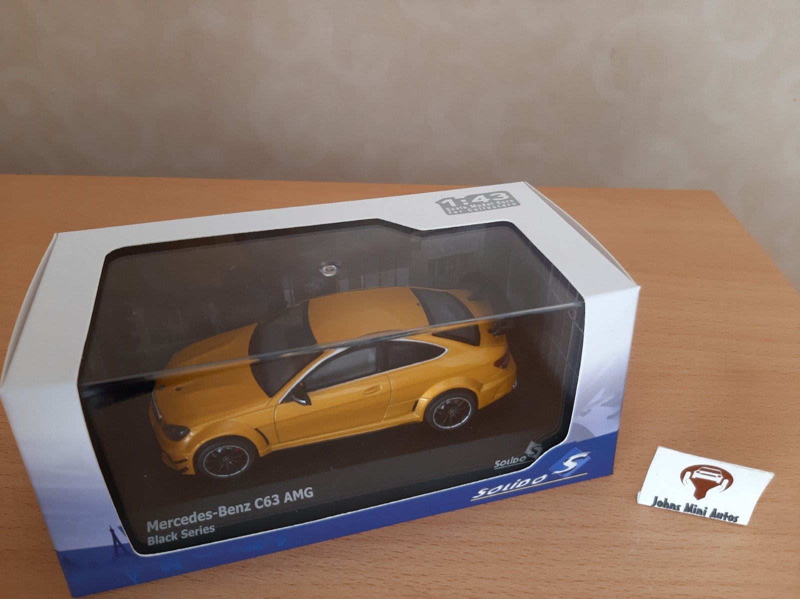 Mercedes C63 AMG Coupe Black Series Sunbeam Yellow 1:43, Solido, Auto, Solido, Nieuw