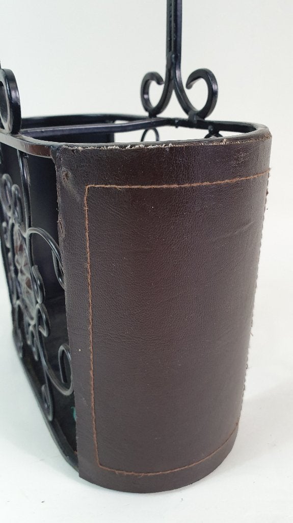 Brocante wijnrek, koffer, draagrek voor 2 flessen. 4C7, Tweedehands verkoop, Tweedehands verkoop, Gebruikt, Ophalen of Verzenden