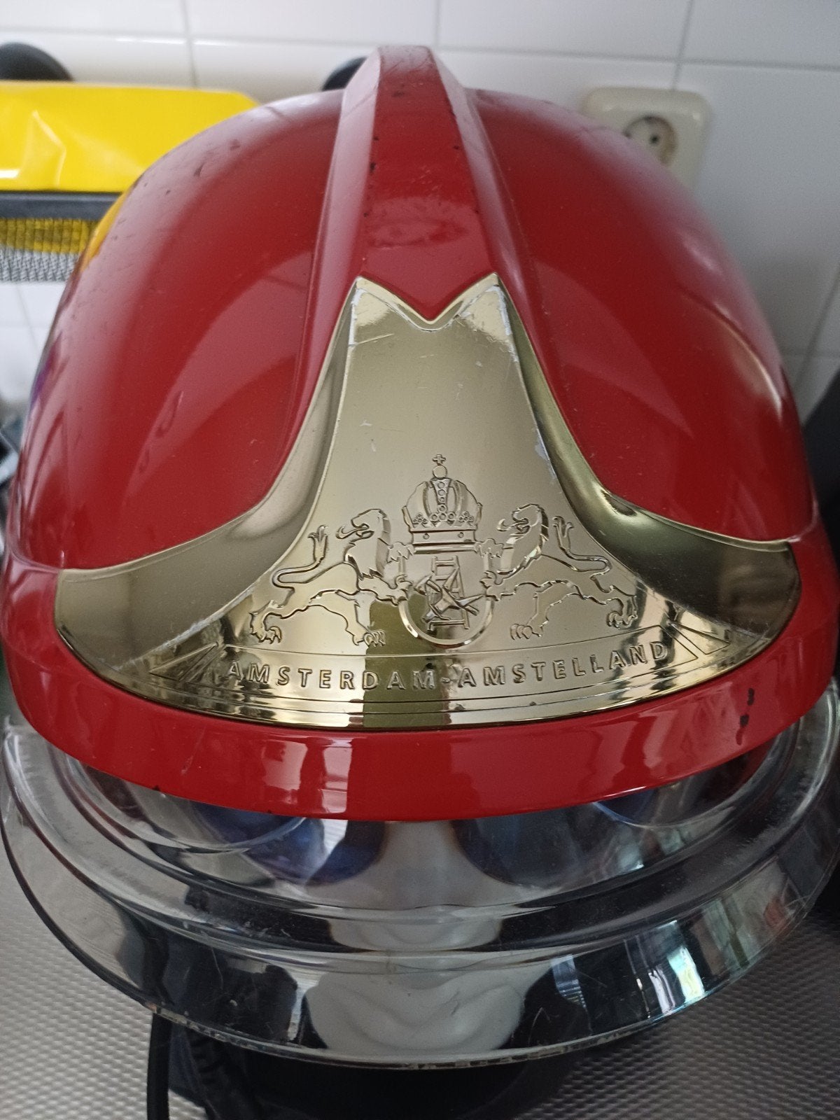 brandweer helm., Ophalen, Gebruikt
