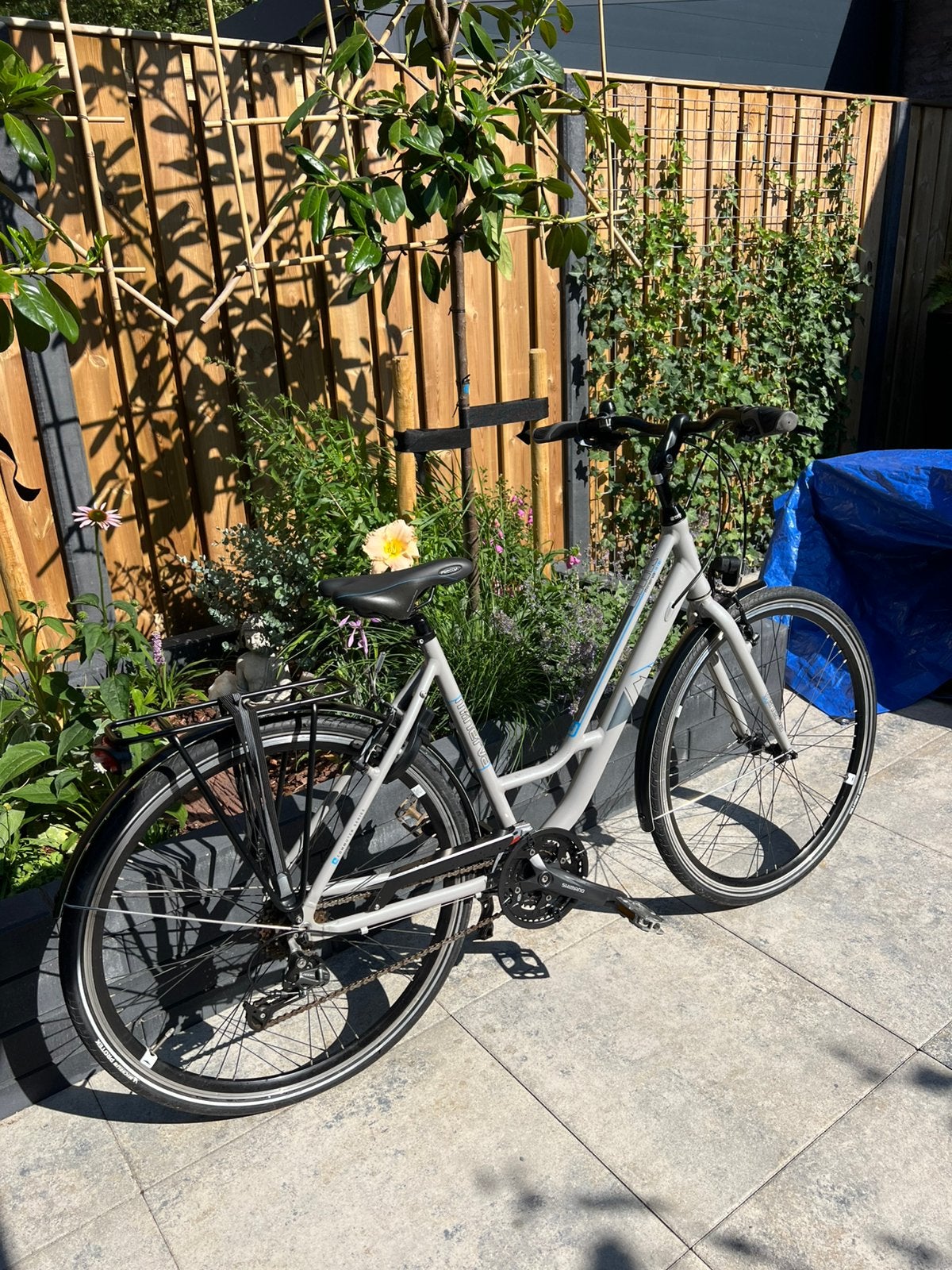 Minerva damesfiets 51 cm frame, lichtgewicht, Gebruikt, Velgrem, Versnellingen, 50 tot 53 cm