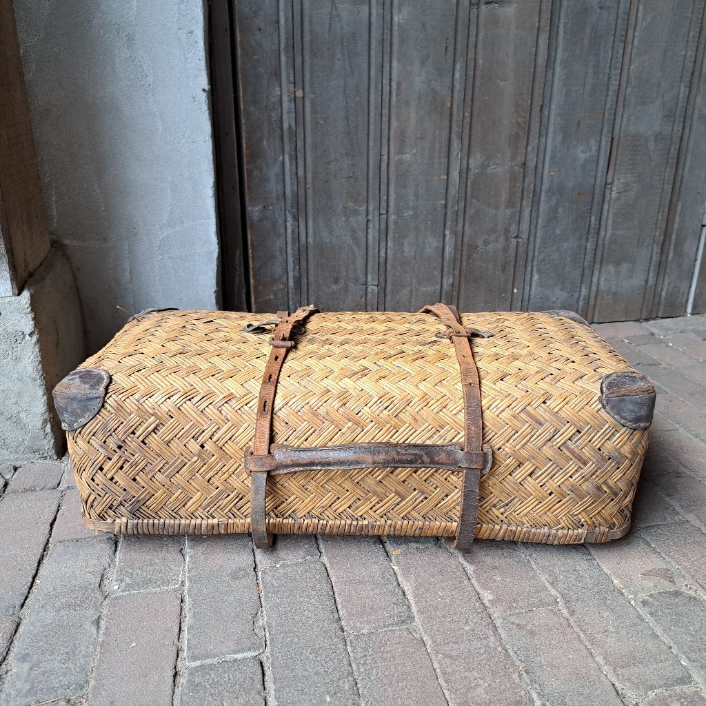 Oude brocante Franse perronmand reismand reiskoffer *Etage3*, Gebruikt, ., Ophalen of Verzenden, .