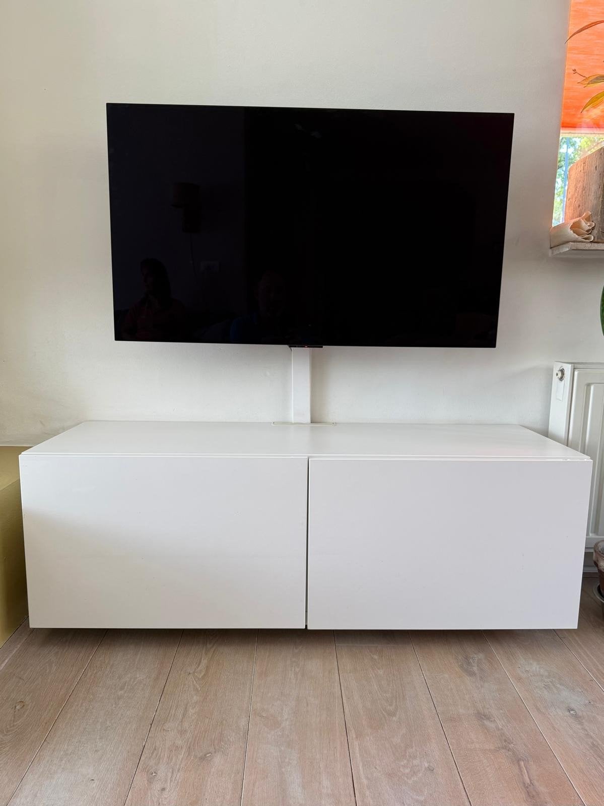 Kast voor wandmontage. Ikea Bestå. Wit., Ophalen, 100 tot 150 cm, Zo goed als nieuw, Minder dan 100 cm