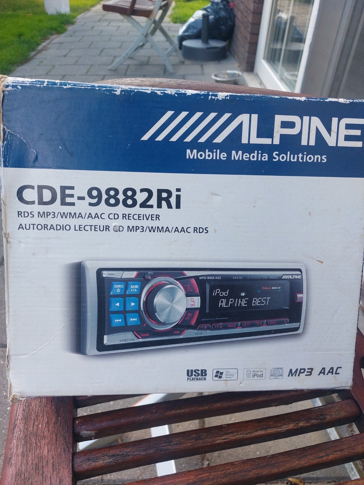 Alpine CDE-9882Ri Autoradio CD/MP3/WMA/AAC Receiver, Ophalen of Verzenden, Zo goed als nieuw