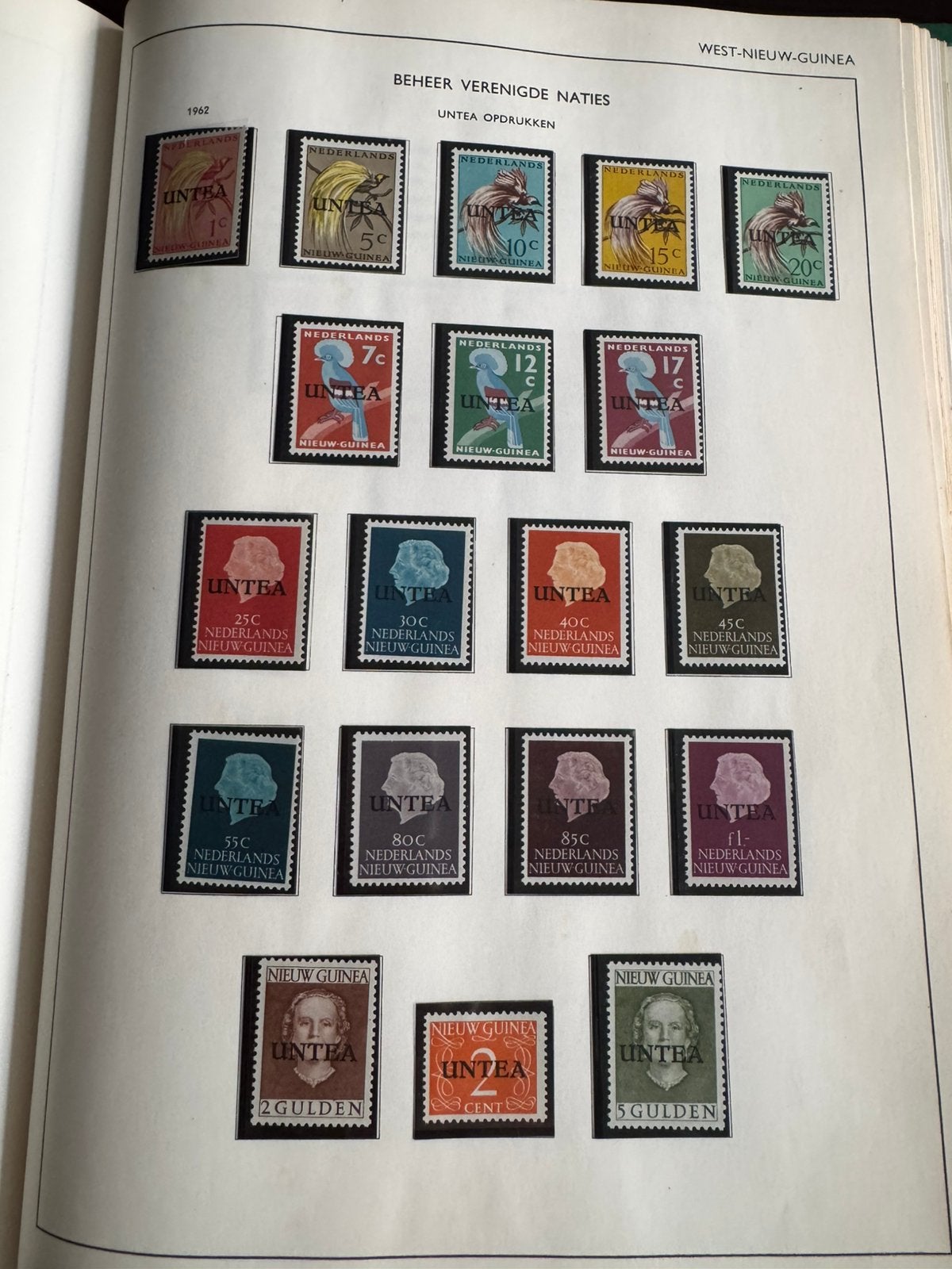 West-Nieuw-Guinea 1962 Untea NVPH nr 1-19 ong/PF, Postzegels en Munten, Postzegels | Nederlands-Indië en Nieuw-Guinea, Verzenden