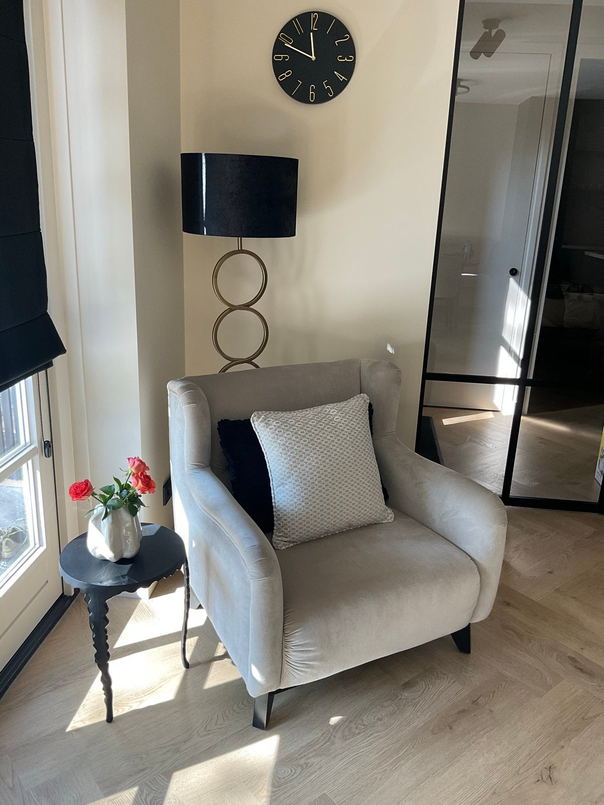 Urban Sofa Lovesit Fauteuil Catania Silver In Nieuwstaat, Ophalen, Zo goed als nieuw, Hout, 75 tot 100 cm