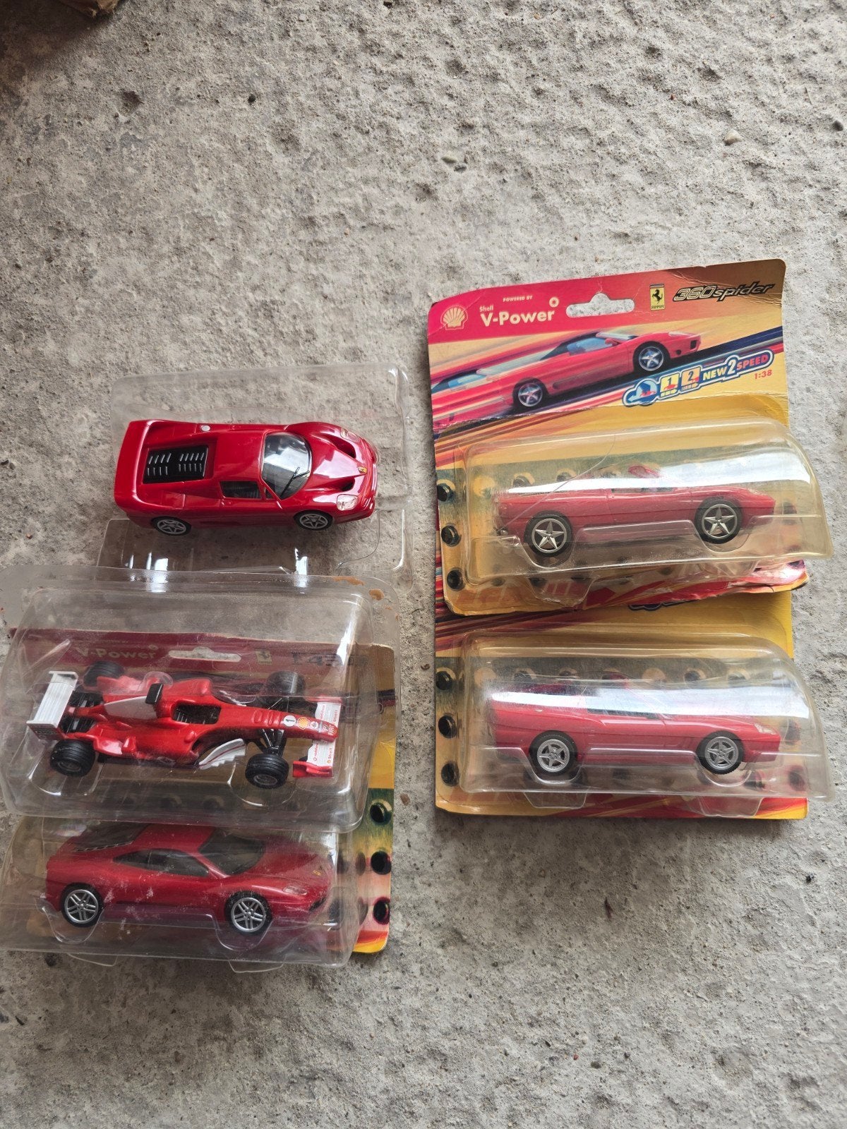 Shell V-Power Ferrari modelauto's - 5 stuks, Kinderen en Baby's, Speelgoed | Speelgoedvoertuigen, Nieuw, Ophalen of Verzenden