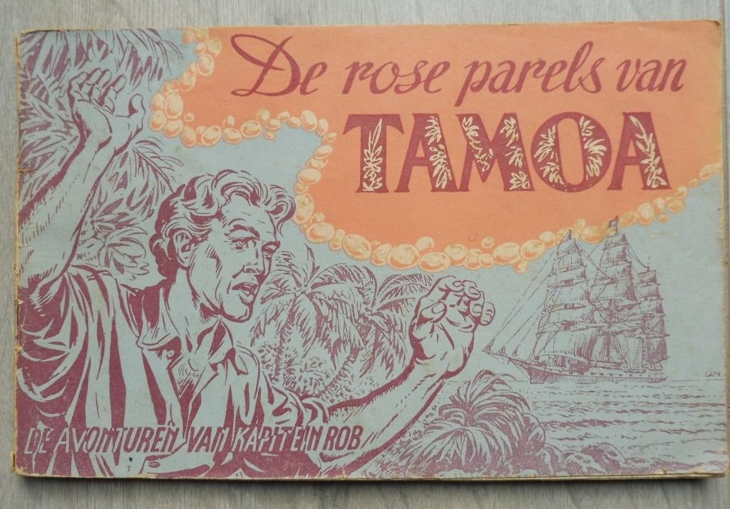 Kapitein Rob 20 - De rose parels van Tamoa (1e druk, 1951), Eén stripboek, Verzenden, Gelezen
