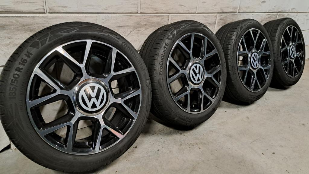 Bi-color velgen Vw Up Mii Citigo GTI velgen 185/50/16, Auto-onderdelen, Banden en Velgen, Gebruikt, 16 inch, Banden en Velgen