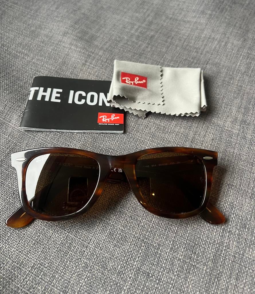 Ray-Ban Wayfarer brown/tortoise (NEW), Sieraden, Tassen en Uiterlijk, Zonnebrillen en Brillen | Heren, Zonnebril, Bruin, Nieuw