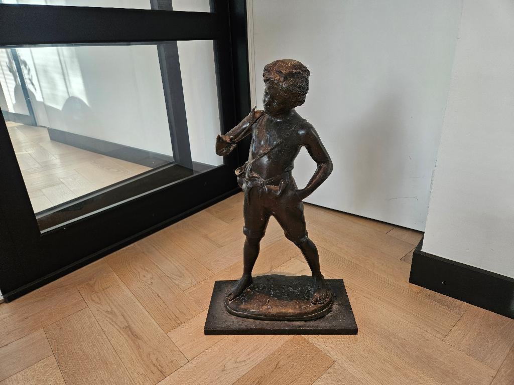 Bronzen beeld Auguste Moreau, Antiek en Kunst, Ophalen, Brons