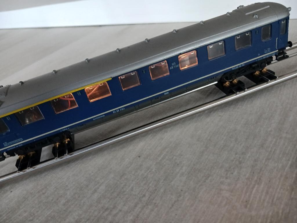 Fleischmann 5154FL Plan D rijtuigen met orig velichtingsset, Hobby en Vrije tijd, Modeltreinen | H0, Gebruikt, Wagon, Gelijkstroom