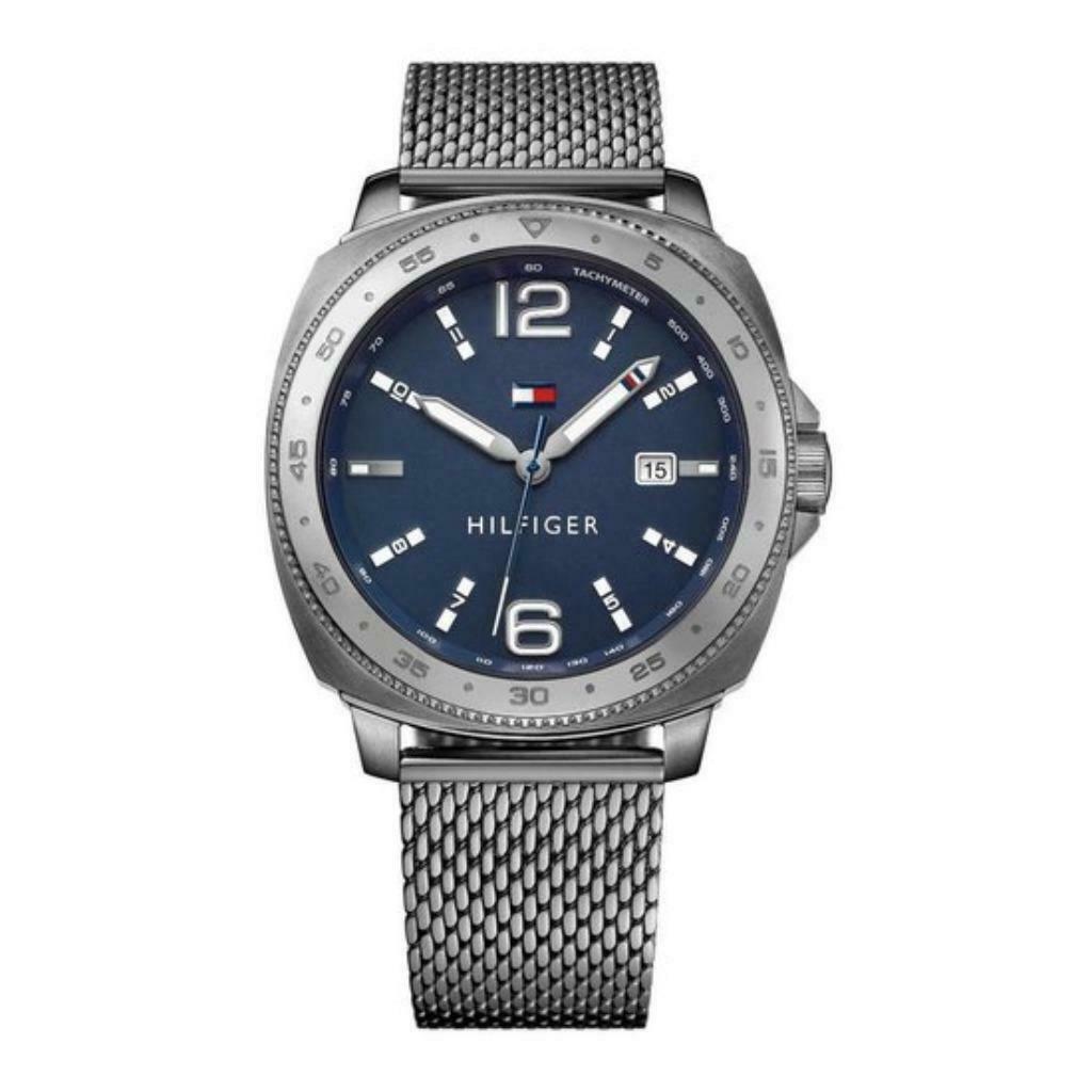 Tommy Hilfiger TH1791427 Horloge Staal Grijs 46 mm € 99,99, Overige merken, Staal, Staal, Polshorloge