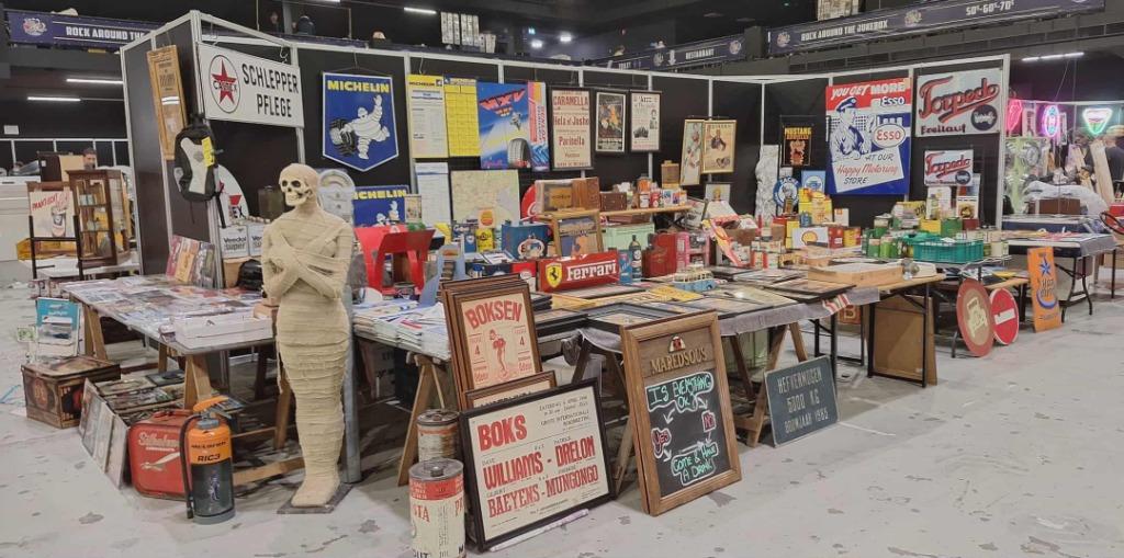 Huis vol vintage staat bomvol bijzondere verzamel items💪, Reclamebord, Gebruikt, ., Ophalen of Verzenden