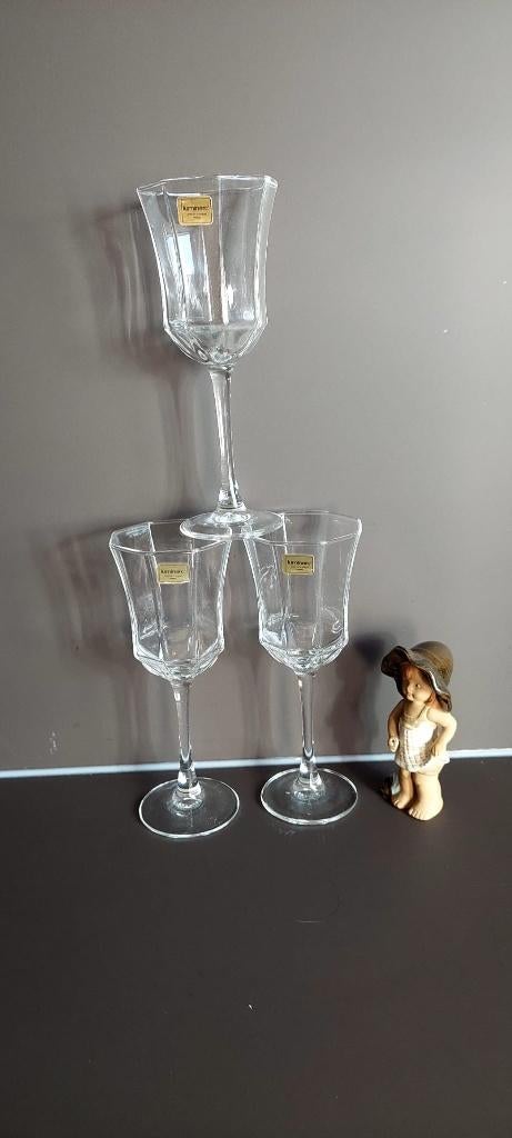 Nieuw 3 Vintage Luminarc octime wijnglazen glazen 18 cl, Verzamelen, Eu, Eu, Overige typen, Nieuw