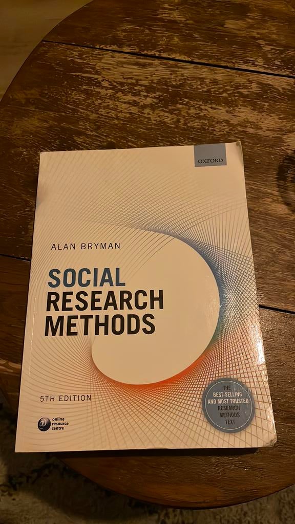 Alan Bryman - Social Research Methods, Boeken, Alan Bryman, Ophalen of Verzenden, Alpha, WO