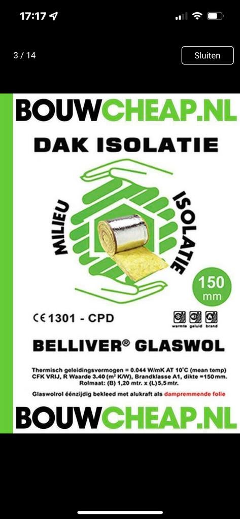 Dakschroeven met rosette 70mm, Doe-het-zelf en Verbouw, Isolatie en Afdichting, Ophalen of Verzenden, Nieuw