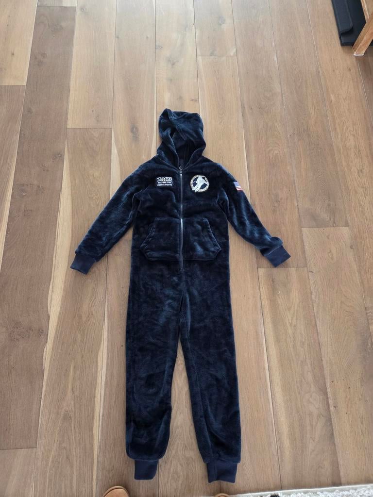 Onesie d. blauw. Mt. 134-140, Kinderen en Baby's, Kinderkleding | Maat 134, Ophalen of Verzenden, Zo goed als nieuw, Jongen of Meisje