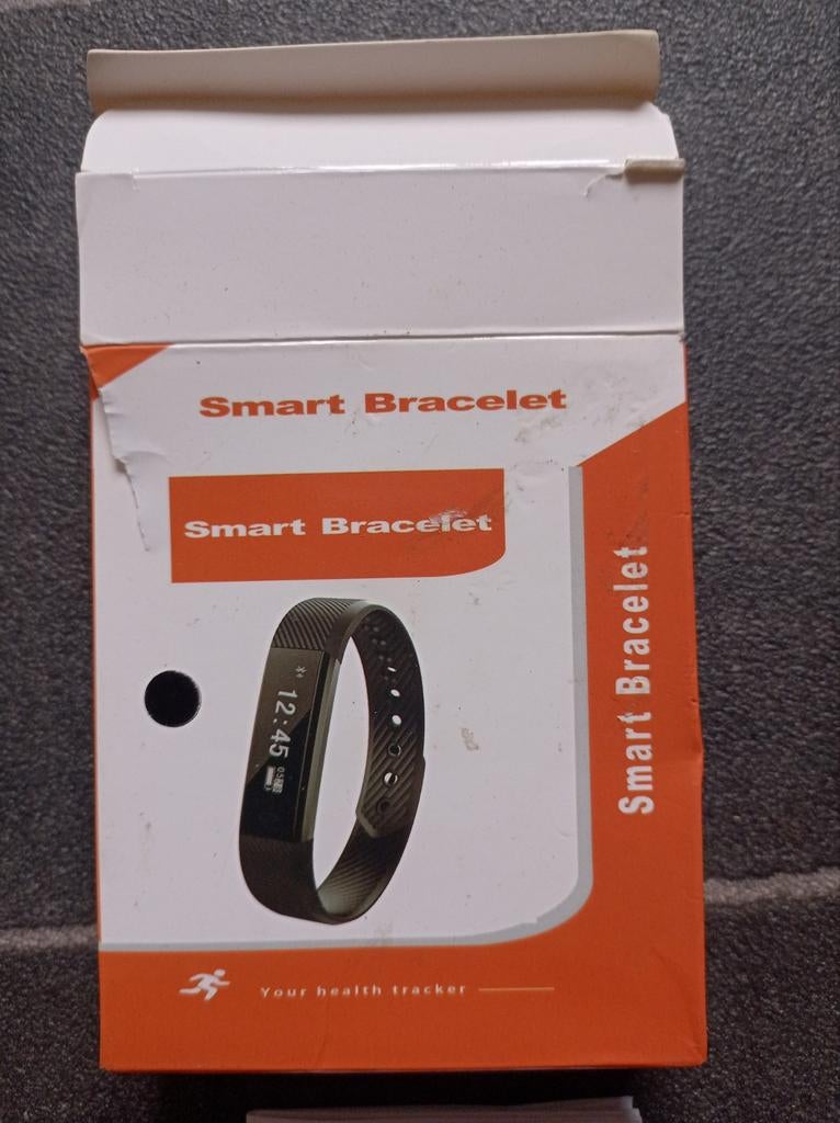 Smart Bracelet - Fitness Tracker - Nieuw in verpakking, Gebruikt, Zwart, Ophalen of Verzenden, Generic