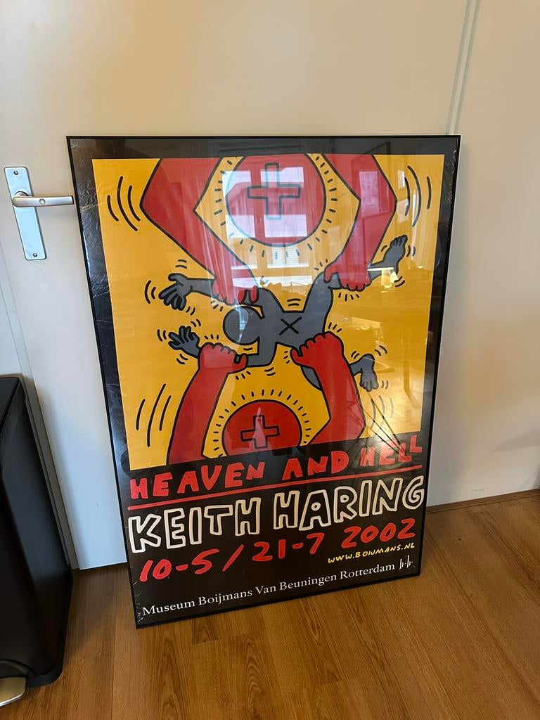 Keith Haring Heaven and Hell 2002 Museum Boijmans Poster, Ophalen, A1 t/m A3