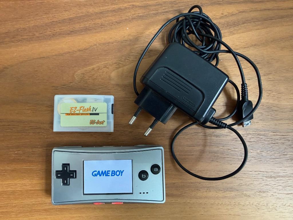 Nintendo Game Boy Micro & ez flash cart, Spelcomputers en Games, Ophalen of Verzenden, Gebruikt, Game Boy Micro