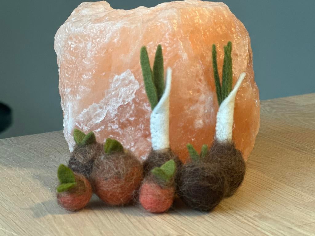 Kiembolletjes voor op lentetafel antroposofische wol lente, Hobby en Vrije tijd, Vilt, Ophalen of Verzenden, Nieuw, Figuurtje(s)