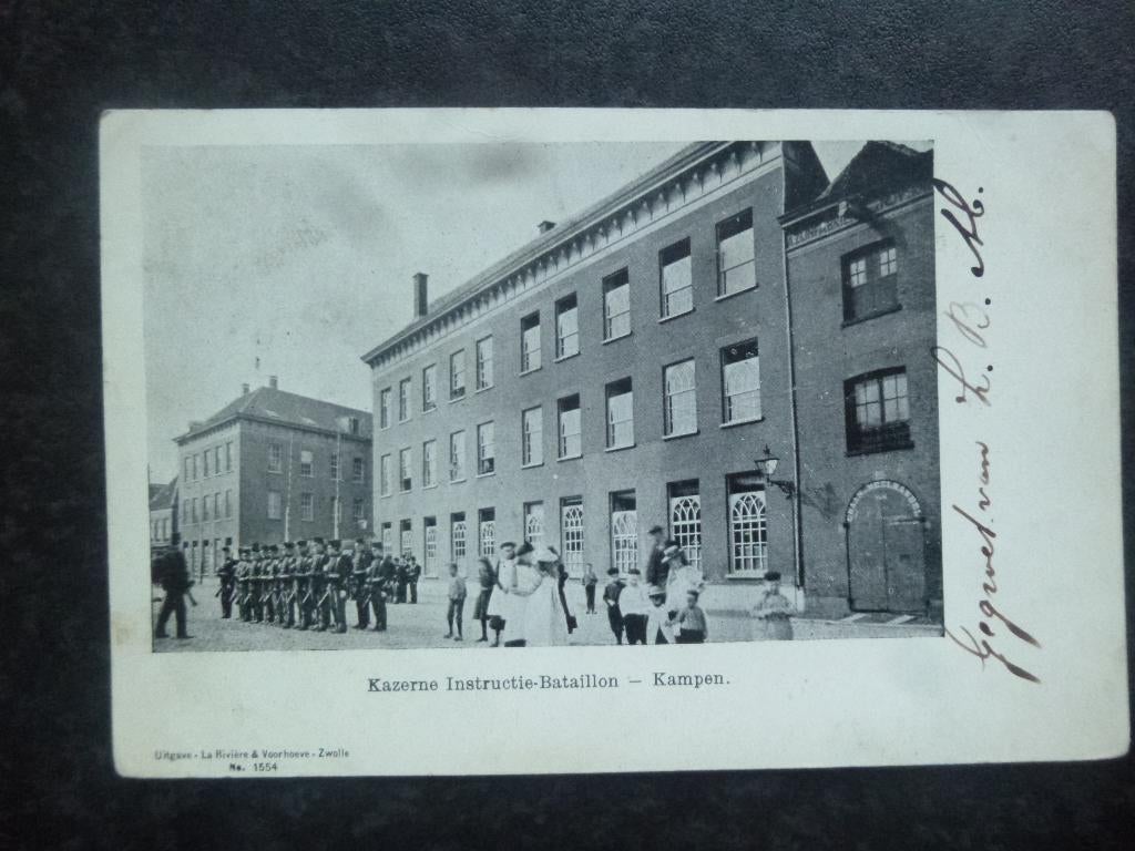 KAMPEN Kazerne Instructiebattillion 1904, Verzamelen, Ophalen of Verzenden, Voor 1920, Overijssel