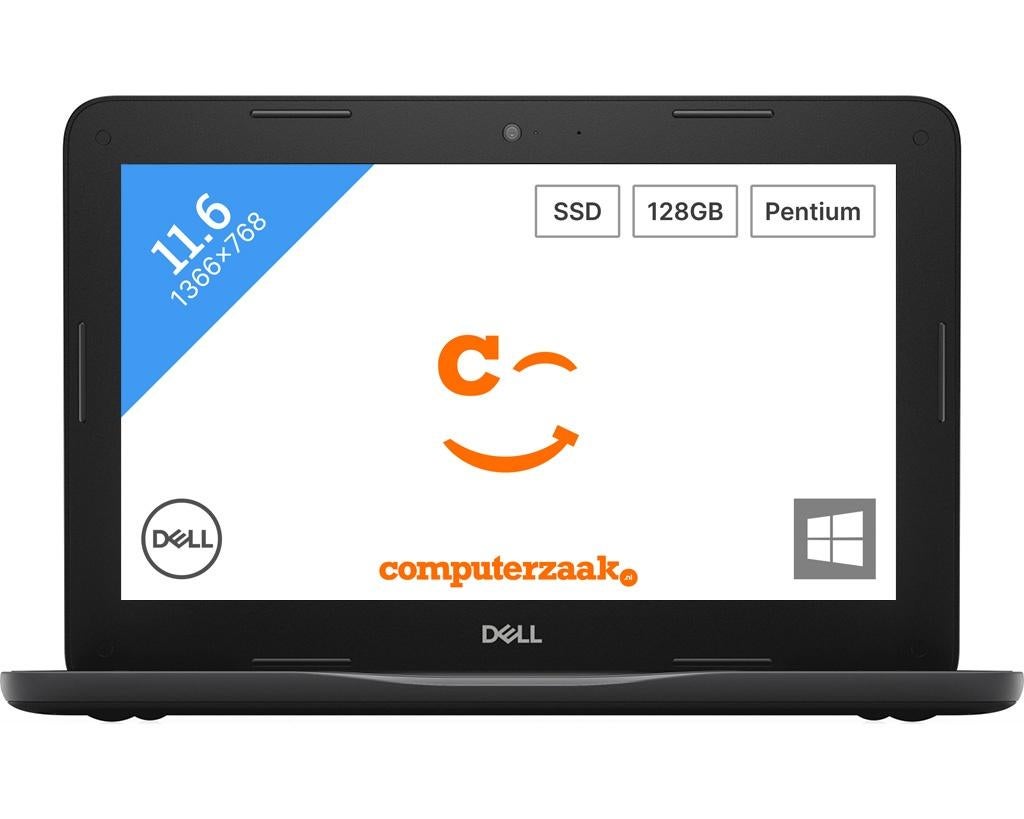 Dell Latitude 3190/Intel Pentium 1.1GHz/4GB/128GB SSD/W10, Computers en Software, Windows Laptops, Refurbished, 11 inch, SSD, Minder dan 2 Ghz