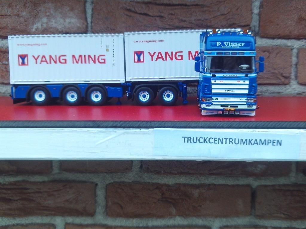 Tekno  Scania  164 - 580  van  P.  Visser., Hobby en Vrije tijd, Modelauto's | 1:50, Ophalen of Verzenden, Nieuw, Bus of Vrachtwagen