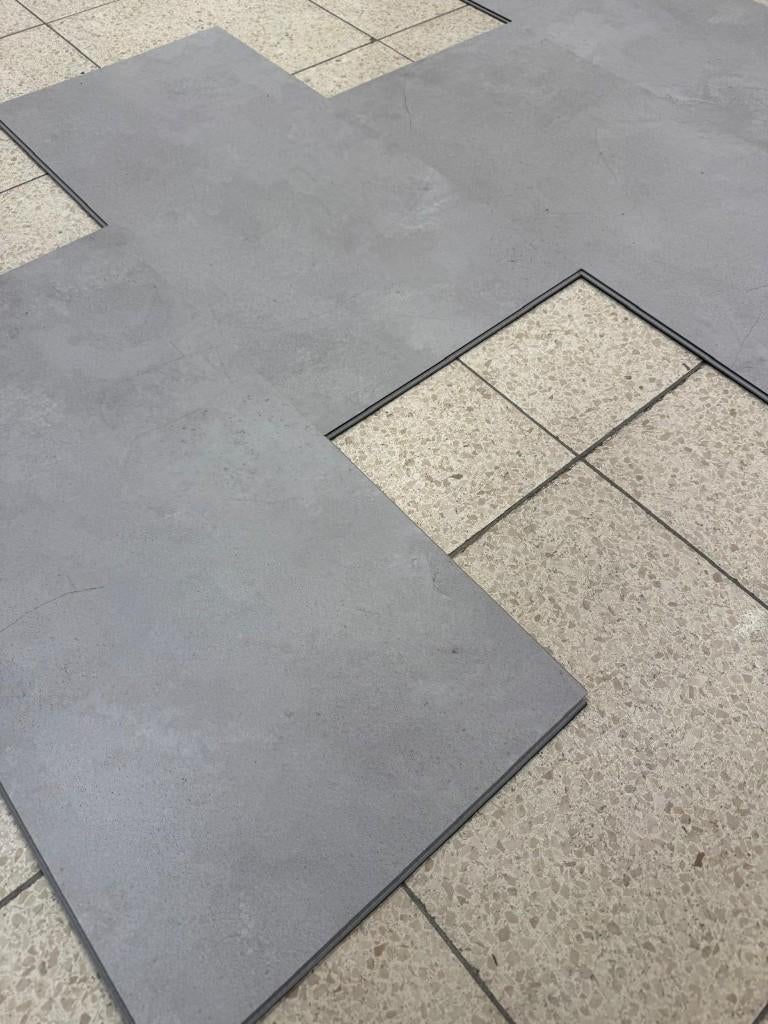 RESTPARTIJ!!!! PVC Klik tegel look 90 m2 !!!, Huis en Inrichting, Stoffering | Vloerbedekking, Ophalen, PVC klik tegel, 75 m² of meer