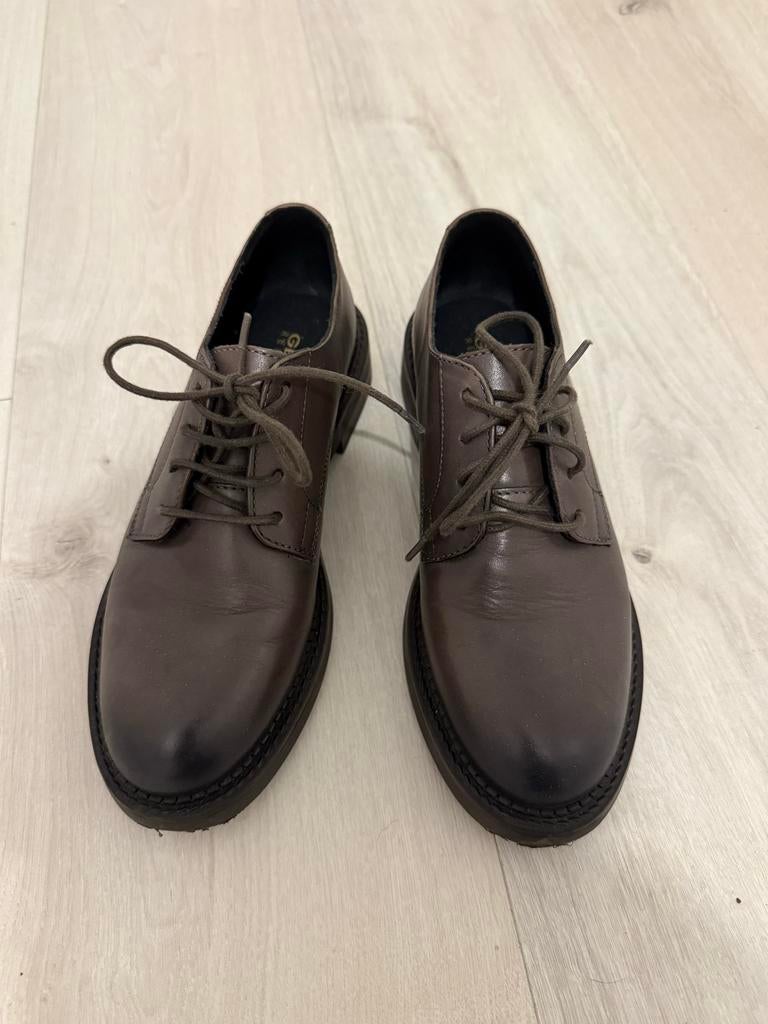 Geox Respira Leren Veterschoenen Bruin, Verzenden, Nieuw, Bruin