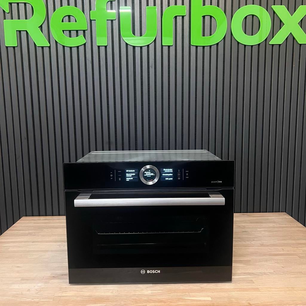 Bosch Serie 8 AccentLine inbouw combi stoomoven, Hete lucht, Refurbished, Oven met grill, Inbouw