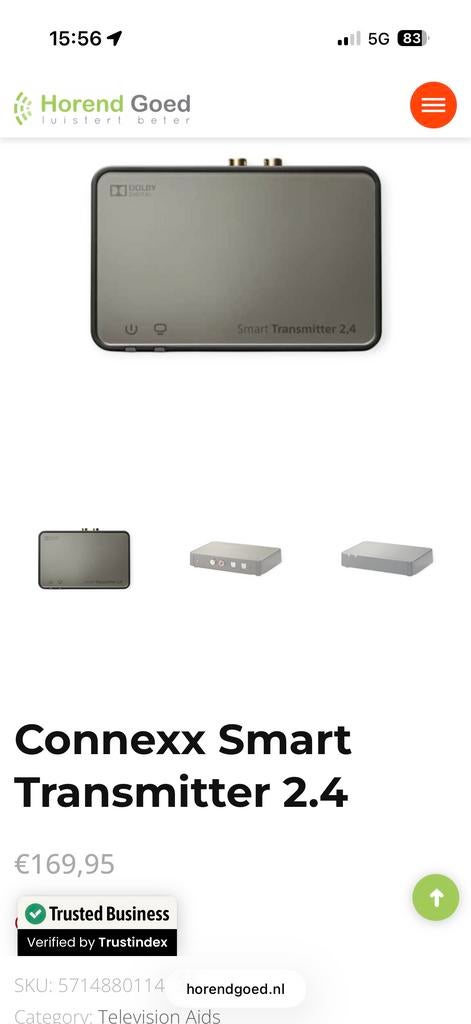 Audioservice Smart Transmitter 2.4 - Nieuwstaat, Ophalen, Zo goed als nieuw, Minder dan 2 meter, Overige kabels