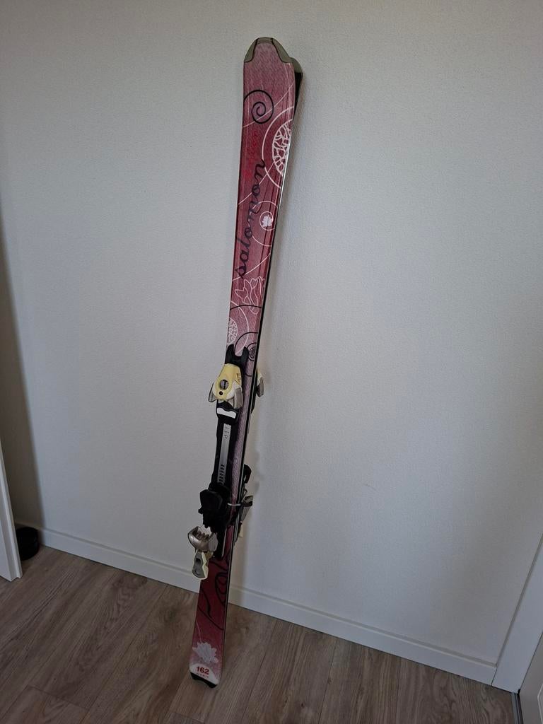 Z.G.A.N. Dames ski's Salomon roze 162 cm, 160 tot 180 cm, Zo goed als nieuw, Skiën, Ski's
