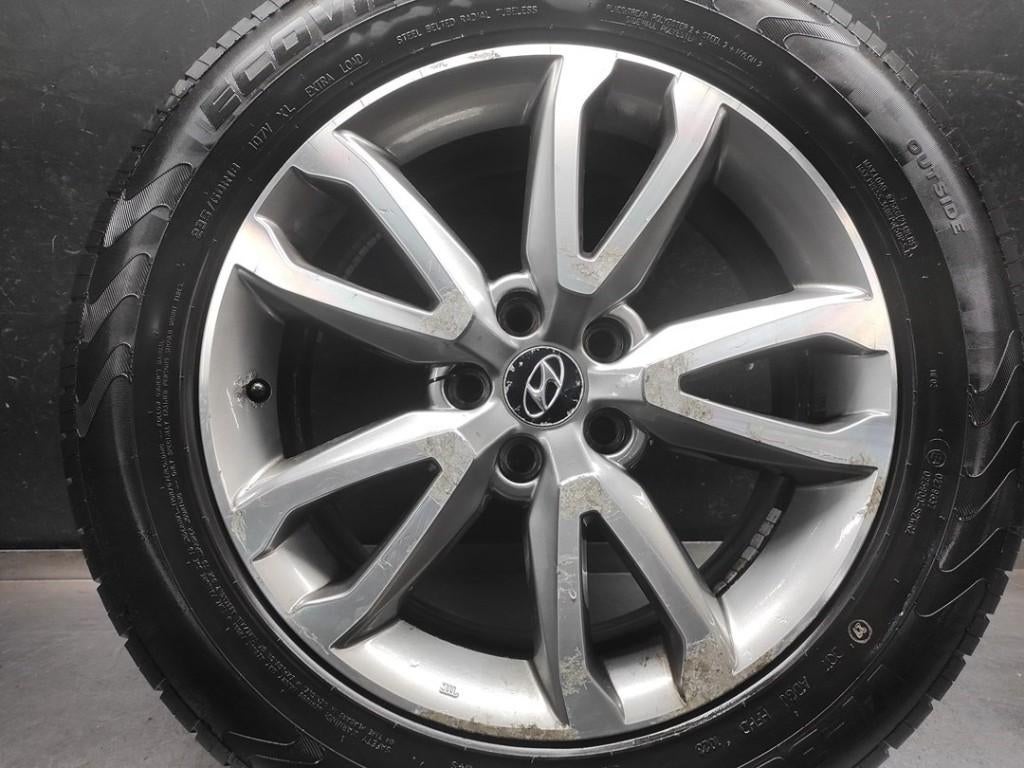Velgen set met zomer banden Hyundai Santafe ( 235-60-R18 ), 18 inch, Gebruikt, Ophalen of Verzenden, 235 mm