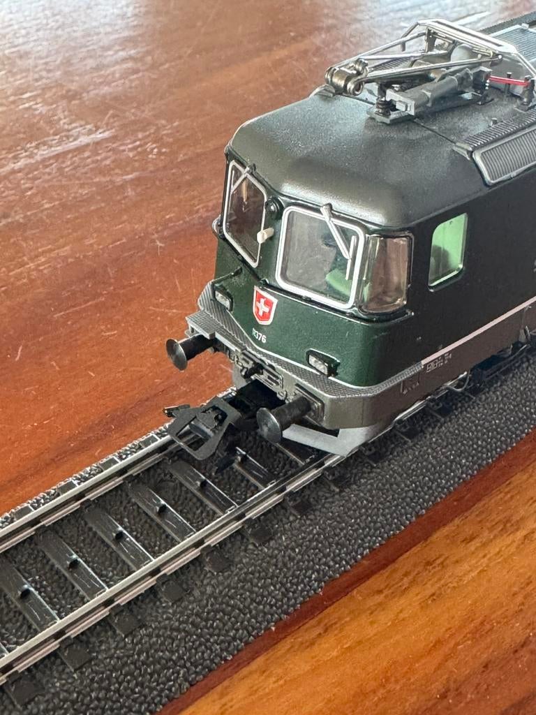 Marklin SBB RE4/4 lok, digitaal, rechthoek lampen, Wisselstroom, Gebruikt, Locomotief, Ophalen of Verzenden