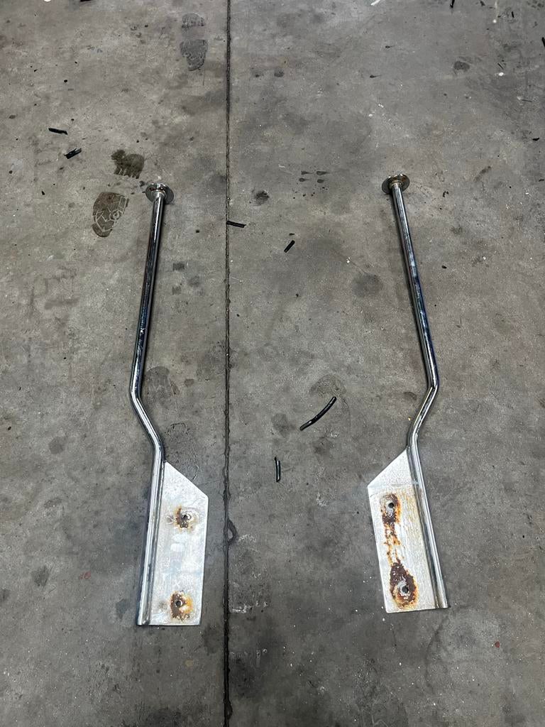 2x Bumper Stokken 105cm - Oldtimer Accessoires, Ophalen, Gebruikt, Voor, Oldtimer onderdelen