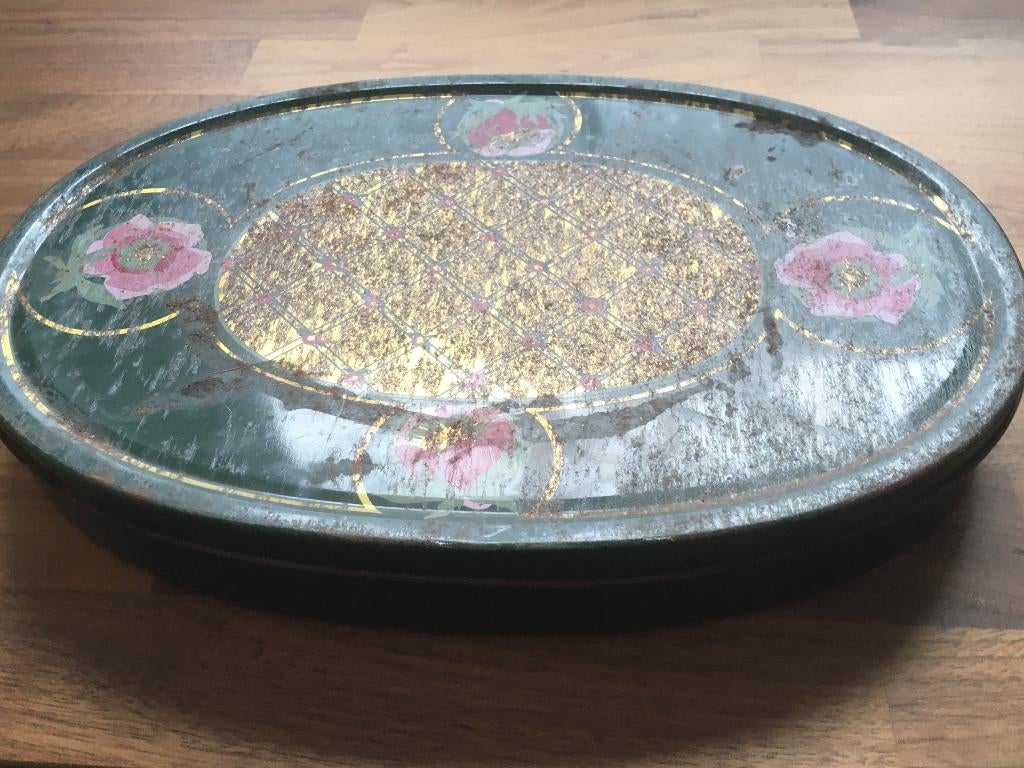 Royal Copenhagen brocant oud blik (koek) trommel 1995, Ophalen of Verzenden, Gebruikt, Koek(jes)