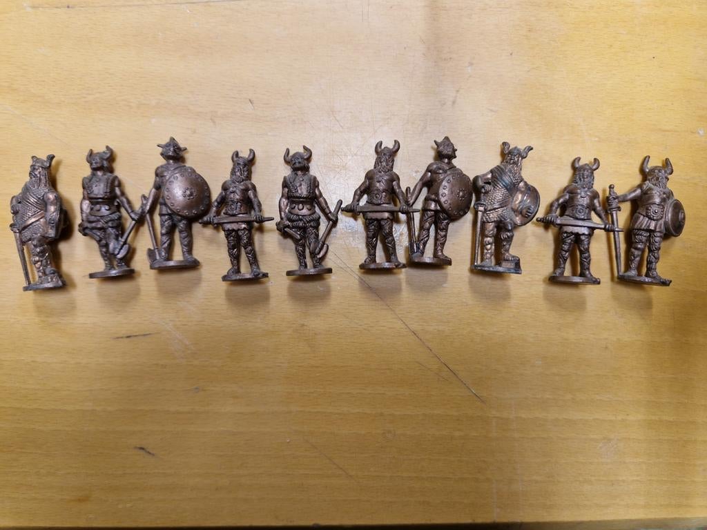 Ferrero Vikingen 1975 | Complete Set 10 Stuks | Italië, Verzamelen, Poppetjes en Figuurtjes, Gebruikt, Onbekend, Ophalen of Verzenden