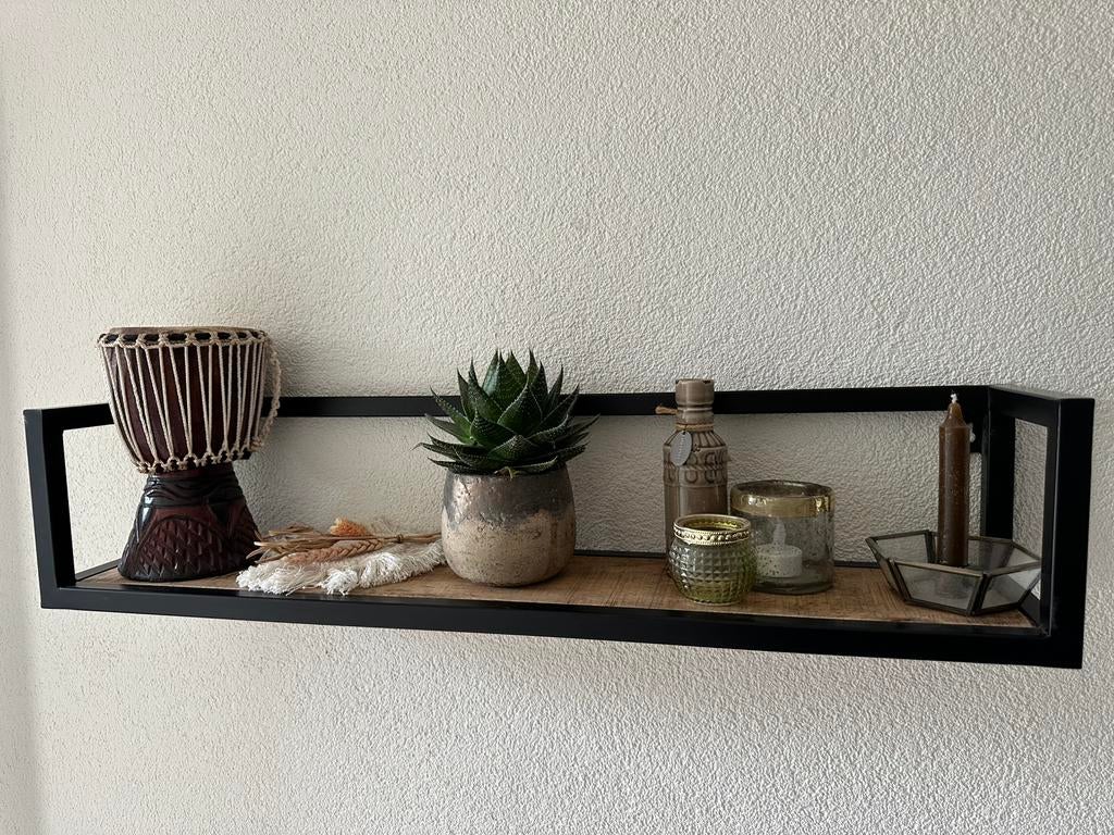 Wandrek - Wandplank Mangohout - Zware kwaliteit - NIEUW, Ophalen of Verzenden, Nieuw