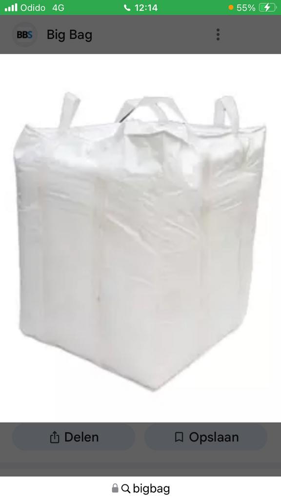 BIGBAG ZAND/BOUWAFVAL, Ophalen of Verzenden