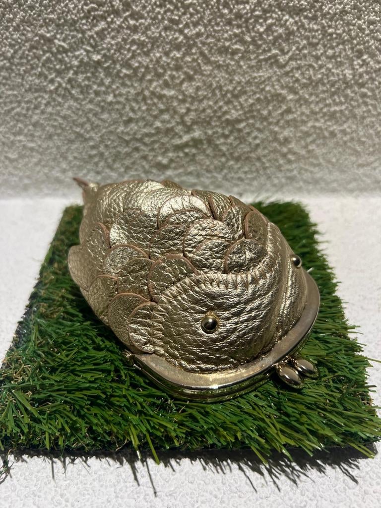 Kate Spade 2010 GOOD LUCK Gold Leather Kisslock Closure KOI, Overige merken, Overige kleuren, Leer, Ophalen of Verzenden