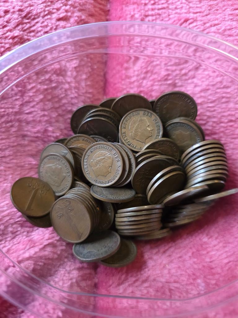 1 cent juliana 1960 t/m 1969, Postzegels en Munten, Munten | Nederland, Ophalen of Verzenden, Koningin Juliana, 1 cent, Losse munt