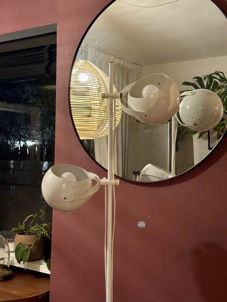 Vintage Herda Design Lamp - Twee Bollen, Ophalen, Gebruikt, Metaal, Minder dan 100 cm