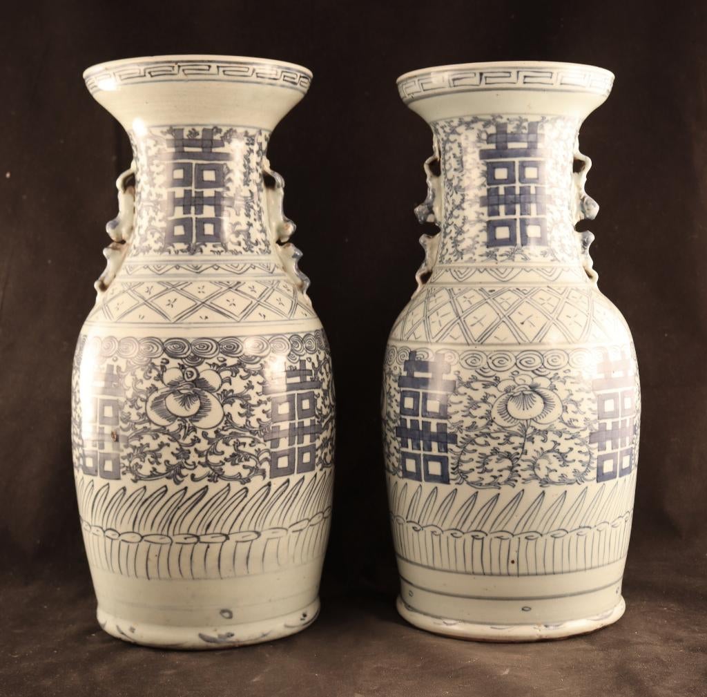 Paar Chinese Celadon vazen, Ophalen of Verzenden