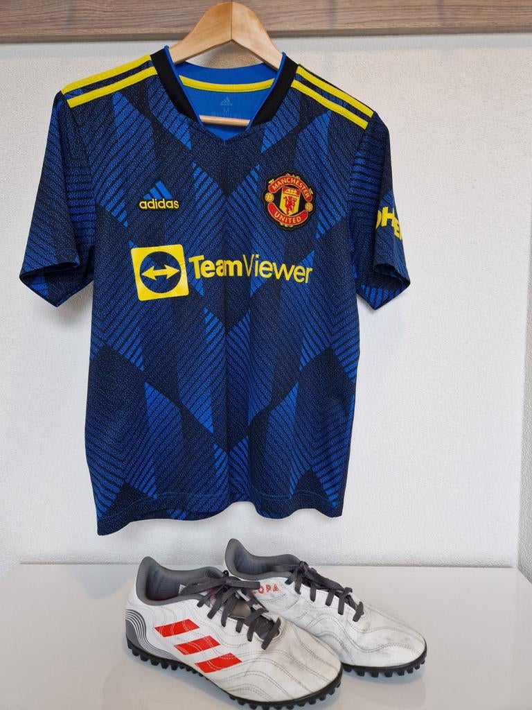 Origineel Manchester United Tenue - Maat M, Maat 38/40 (M), Blauw, Overige typen, Nieuw
