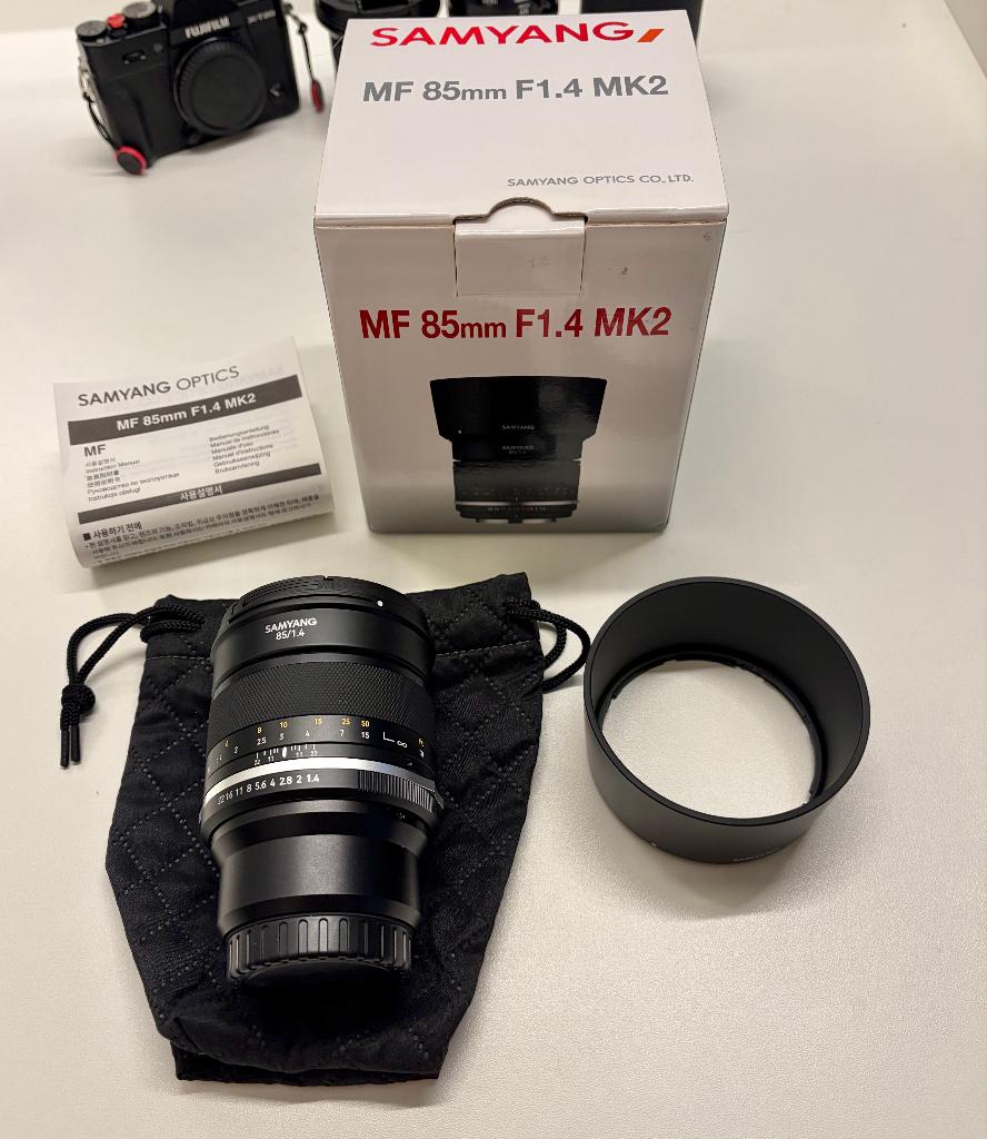 Samyang 85mm F/1.4 MK2 Fuji X-mount, Ophalen of Verzenden, Nieuw, Telelens