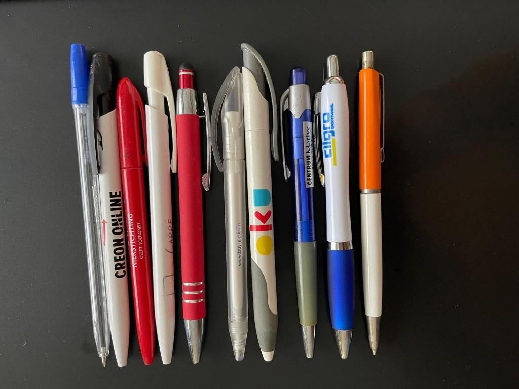 Reclame pennen, Verzamelen, Overige merken, Balpen, Ophalen of Verzenden, Zo goed als nieuw