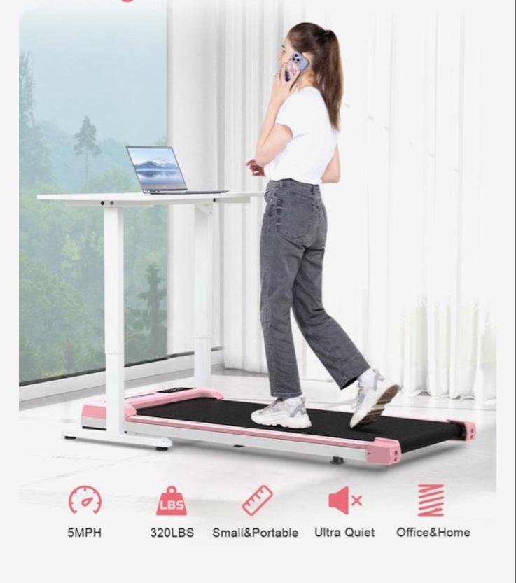 Compacte Loopband voor Onder Bureau  zo goed als nieuw, Ophalen, Kunststof, Nieuw, Loopband